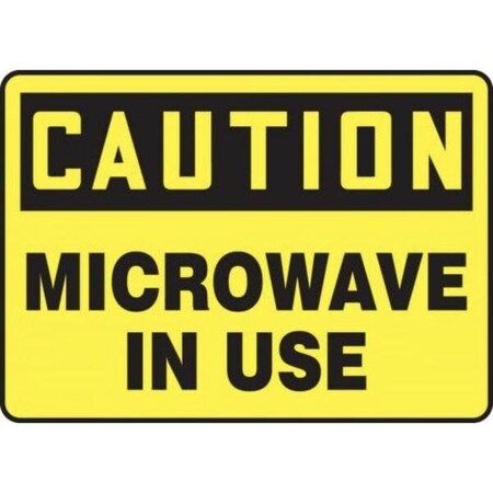 Accuform OSHA CAUTION Safety Sign MICROWAVE MRAD602XT MRAD602XT